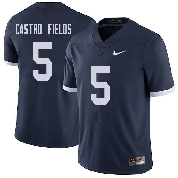 NCAA Nike Men's Penn State Nittany Lions Tariq Castro-Fields #5 College Football Authentic Throwback Navy Stitched Jersey OTV4798NQ